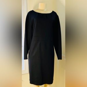 Kate Hill Woman Black Long Sleeve Dress 1X EUC